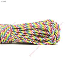Outdoor 9 Core Paratrooper Traction Climbing Rope,Camping Tent Rope,Rescue Rope,Rainbow Camouflage Camping & Hiking N/A