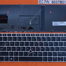 HP EliteBook 820 G3 SILVER FRAME BLACK (with point,Win8) US 6037B0113001 Laptop Keyboard (OEM-A)