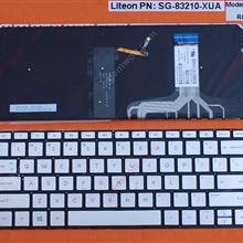 HP 13-v001xx 13-v011dx 13-v021nr SILVER(Backlit,Without FRAME,Win8) US N/A Laptop Keyboard (OEM-B)
