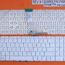 HP Pavilion 15-BS WHITE (Without FRAME,Win8) US N/A Laptop Keyboard (OEM-B)