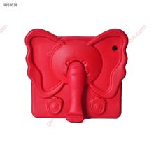 iPad 2/3/4 Case, 3D Cute Cartoon Elephant Design Shockproof,Non-toxic ,red Case IPad  2/3/4