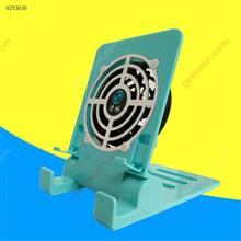 IPad and mobile phone general radiator, lazy supporter, switch fan cooling，blue Case LB-S8