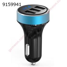 3USB Ports Car Charger Intelligent AP03 Portable Fast Charging Mobile Phone Travel Adapter Cigar Lighter Charger Drop Shipping（blue） Car Appliances AP03