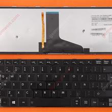 TOSHIBA L40-A C40D GLOSSY FRAME BLACK(For Win8) Backlit LA N/A Laptop Keyboard (OEM-B)