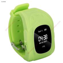 Q50 children Child smart wear LBS positioning watch，APP Multi-Language ，In the match green Smart Wear Q50 CHILDREN WATCH