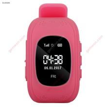 Q50 children Child smart wear LBS positioning watch，APP Multi-Language ，pink Smart Wear Q50 CHILDREN WATCH