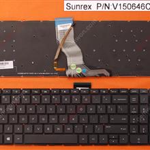 HP Pavilion 15-AB BLACK (Backlit,Without FRAME,With cable folded,Win8) US N/A Laptop Keyboard (OEM-B)