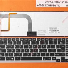 TOSHIBA U900W GRAY FRAME BLACK WIN8(Backlit) UK N/A Laptop Keyboard (OEM-B)