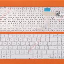 ASUS A556U A556UA A556UB A556UF A556UJ A556UR A556UV A556 X556 WHITE (Without FRAME,Without Foil,Win8) RU MP-13K93UA-9207 Laptop Keyboard (OEM-B)
