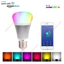 Agoal Sonoff Wi-Fi Smart Led Bulb Light E27 Dimmable Magic Color Light Changing , Wireless Remote Control Daylight and Night Light from Anywhere on Your Phone, Work With Amazon Alexa and Google Home Intelligent control SONOFF B1