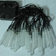 LED solar 20PCS ice cone lamp string（20LED-CE） apply to Halloween, Christmas festivals，4.8meters long，adjustable light, 1.2V, color temperature 5000K Is White Light LED String Light 20LED-CE