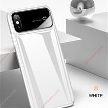iphoneX plus Glass mirror phone shell，Support wireless charging，With the charge，white Case IPHONEX PLUS GLASS MIRROR PHONE SHELL
