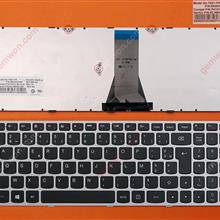LENOVO G50-70 SILVER FRAME BLACK WIN8 FR V136520WS1 Laptop Keyboard (OEM-B)