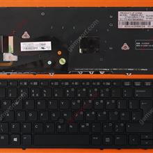 HP EliteBook 840 G1 850 G1 BLACK FRAME BLACK (Backlit,with point,Win8) UI N/A Laptop Keyboard (OEM-B)