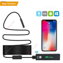 WiFi Endoscope, 2.0MP 1200P Full HD Inspection Camera,IP68 Waterproof Borescope with 8 LED Lights, 1M Semi-Rigid Cable Snake Camera for iPhone Android Smartphones,Table PC,iPad Repair Tools F150
