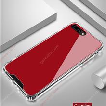 iphoneX Sequined mirror phone case，Airbag square all-inclusive drop protection cover，red Case iphoneX Sequined mirror phone case