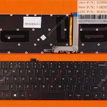 Lenovo Ideapad yoga 3 BLACK(Backlit,For Win8) US N/A Laptop Keyboard (OEM-B)