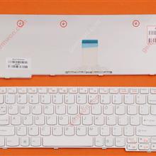LENOVO S10-3 WHITE FRAME WHITE US MP-09J66I0-6864 Laptop Keyboard (OEM-B)