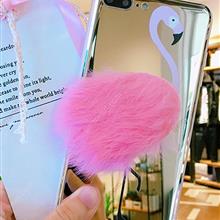 iphone7 Flamingo Mobile Shell，Pink plush Mirror phone soft shell Case IPHONE7 FLAMINGO MOBILE SHELL