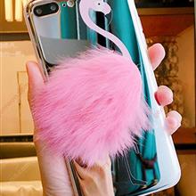 iphone7 plus Flamingo Mobile Shell，Pink plush Mirror phone soft shell Case IPHONE7 PLUS FLAMINGO MOBILE SHELL