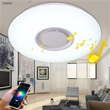 LED Ceiling Light 36W with Bluetooth Speaker Music Sync Dimmable APP Control Round Mount for Living Bedroom Dining Room Kitchen Smart LED Bulbs N/A