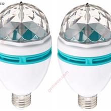 Rotating LED Strobe Bulb Multi changing Color Crystal Stage Light (Set of 2) Decorative light N/A