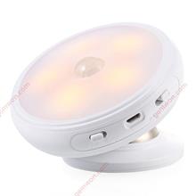 LED human body sensing intelligent rotatable night light(charging light) Other N/A
