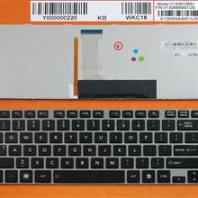 TOSHIBA L830 L840 SILVER FRAME BLACK (Backlit) US N/A Laptop Keyboard (OEM-B)