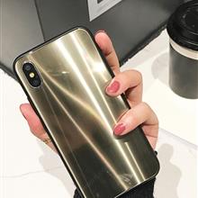 iphoneX Aurora glass shell，Glass material, soft shell edge，gold Case IPHONEX AURORA GLASS SHELL