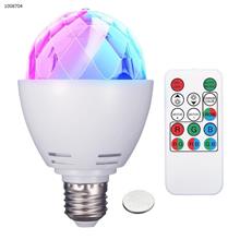 Disco Ball Lights, ELEGIANT 3W E27 RGB DJ Ball Lamp Rotating LED Stage Lights for Disco Party Bar Club Dj Show Wedding Ceremony Stage Effect Light with Remote Control Battery Included Iron art N/A