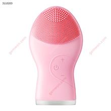 Ultrasonic Silica Gel Cleansing Device Blackhead Acne Removal Rechargeable Electric Facial Cleaner Beauty Instrument new（pink） Makeup Brushes & Tools  TL-703