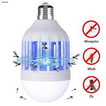 Mosquito killer LED Light Bulb(1 Pack)-15W 2-in-1 Mosquito Repellent Lamp Outdoor Indoor for Gym Back Yard Covered Patio Porch Garage Barn,Good for women and baby,E26/E27 LED White Bulb(110V) Iron art N/A