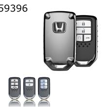 Honda Odyssey Fit Car Key Case TPU Key Shell Plating Drop Key Set（Black highlights） Autocar Decorations TPU