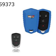 Cadillac ATSL/SRX/XTS Car Key Shell Plating TPU Key Pack（Blue matte ） Autocar Decorations TPU