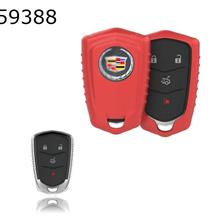 Cadillac ATSL/SRX/XTS Car Key Shell Plating TPU Key Pack（Red matte ） Autocar Decorations TPU