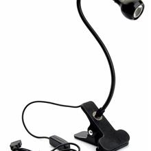 LED Desk Lamp with Clip 1W Flexible LED Reading Lamp USB Power Supply LED Reading Book Lamp black Decorative light LED