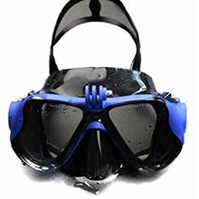 Diving Event Gawp Photographic Camera - Anti Fog Diving Goggle Adult Snorkeling Mask Eyewear Tempered Glass Lens Camera blue Water sports equipment RD-7800
