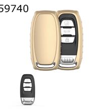 Audi car TUP soft key case forA4 /A6/A4L/A6L/A5/A7/A8/S5/S6/S7/S8/RS5/RS7/Q5/SQ5 （Gold matte ） Autocar Decorations TPU