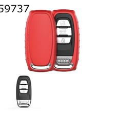Audi car TUP soft key case forA4 /A6/A4L/A6L/A5/A7/A8/S5/S6/S7/S8/RS5/RS7/Q5/SQ5 （Red matte ） Autocar Decorations TPU