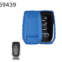 Car TPU soft rubber key case Toyota Camry/Levin/Highlander/Carola key case（Blue matte ） Autocar Decorations TPU