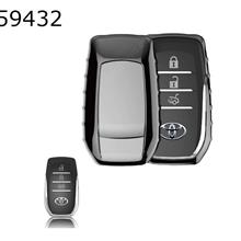Car TPU soft rubber key case Toyota Camry/Levin/Highlander/Carola key case（Black highlights） Autocar Decorations TPU