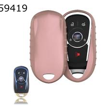 Car TPU Soft Key Pack GM New LaCrosse / Encore / Envision / Verano Shell Cover（Pink  matte ） Autocar Decorations TPU