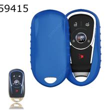 Car TPU Soft Key Pack GM New LaCrosse / Encore / Envision / Verano Shell Cover（Blue matte ） Autocar Decorations TPU
