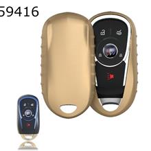 Car TPU Soft Key Pack GM New LaCrosse / Encore / Envision / Verano Shell Cover（Gold matte ） Autocar Decorations TPU