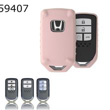 Honda Odyssey Fit Car Key Case TPU Key Shell Plating Drop Key Set（Pink  matte ） Autocar Decorations TPU