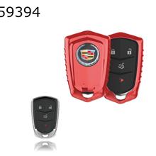 Cadillac ATSL/SRX/XTS Car Key Shell Plating TPU Key Pack（Red highlights ） Autocar Decorations TPU