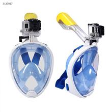 Silicone diving mask (size L/XL blue) Water sports equipment WD-MN001