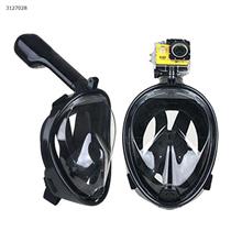 Silicone diving mask (size L/XL black) Water sports equipment WD-MN001
