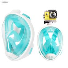 Silicone diving mask (size S/M green) Water sports equipment WD-MN001