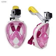 Silicone diving mask (size S/M pink) Water sports equipment WD-MN001